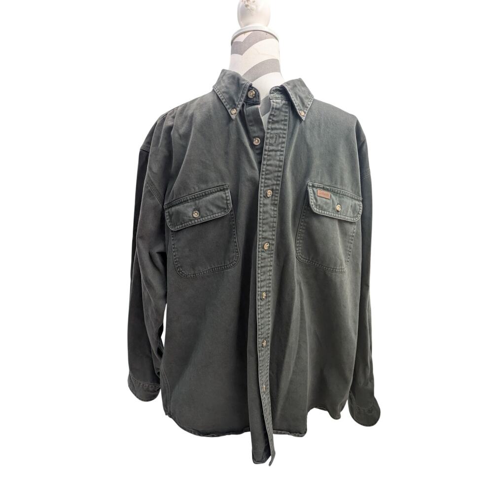 Carhartt Button down Work Shirt Mens XL 100% cotton